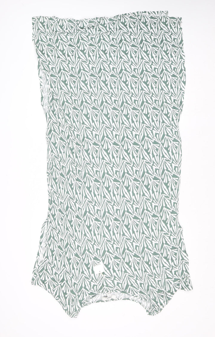 Marks and Spencer Women’s Green Floral Shift Dress XL Viscose