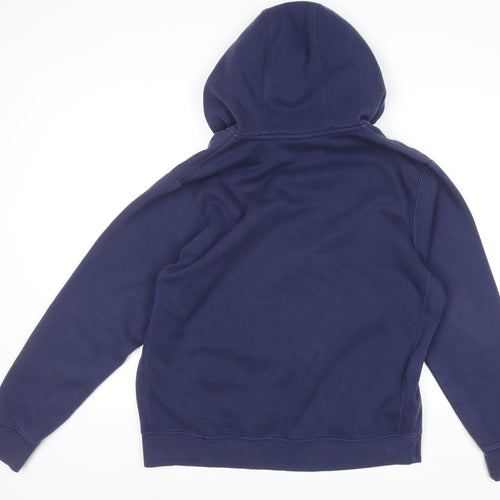 Nike Men's Blue Full Zip Hoodie Size L Sports Fleece Jacket