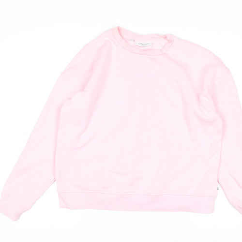Calvin Klein Golf Women's Pink Crew Neck Pullover Sweatshirt M