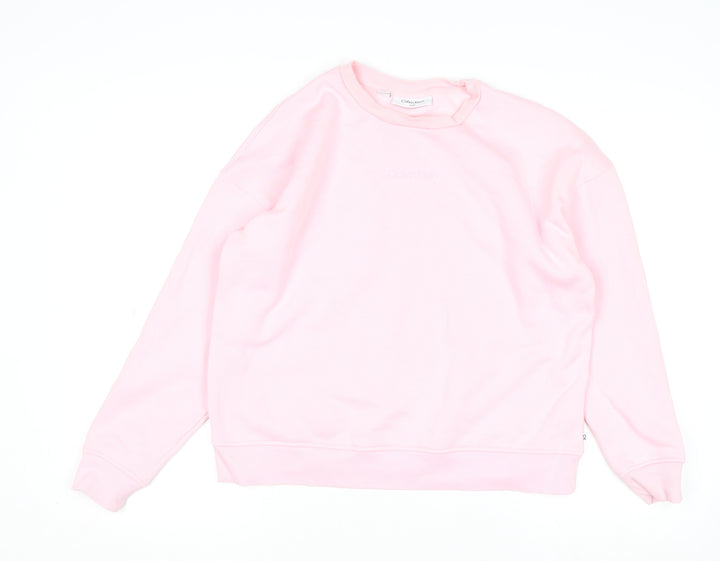 Calvin Klein Golf Women's Pink Crew Neck Pullover Sweatshirt M