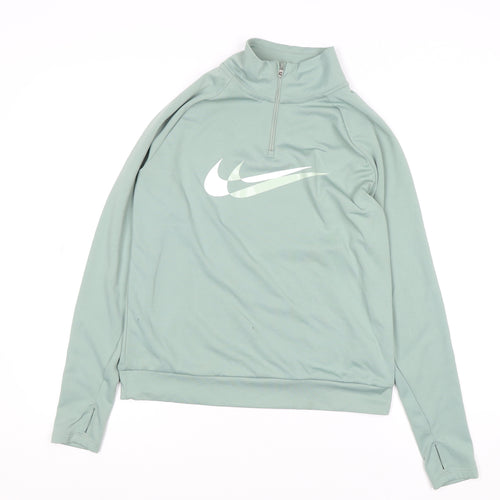 Nike Women's Green Dri-FIT 1/4 Zip Track Jacket XS