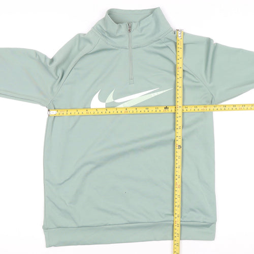 Nike Women's Green Dri-FIT 1/4 Zip Track Jacket XS
