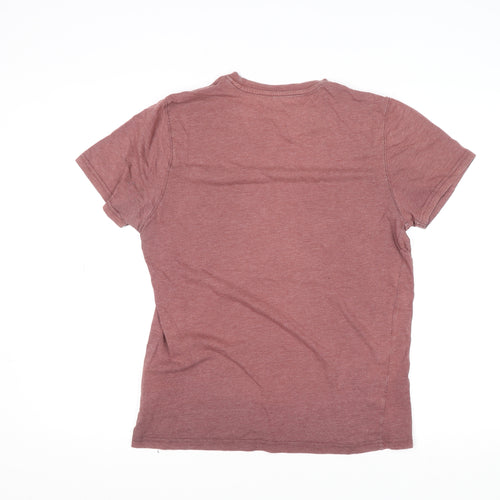 Mountain Warehouse Men Brown Graphic Outdoor Crew Neck T-Shirt M