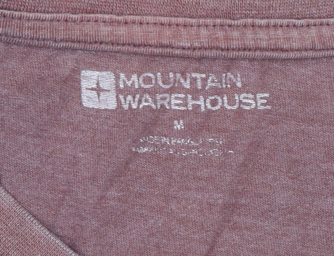 Mountain Warehouse Men Brown Graphic Outdoor Crew Neck T-Shirt M
