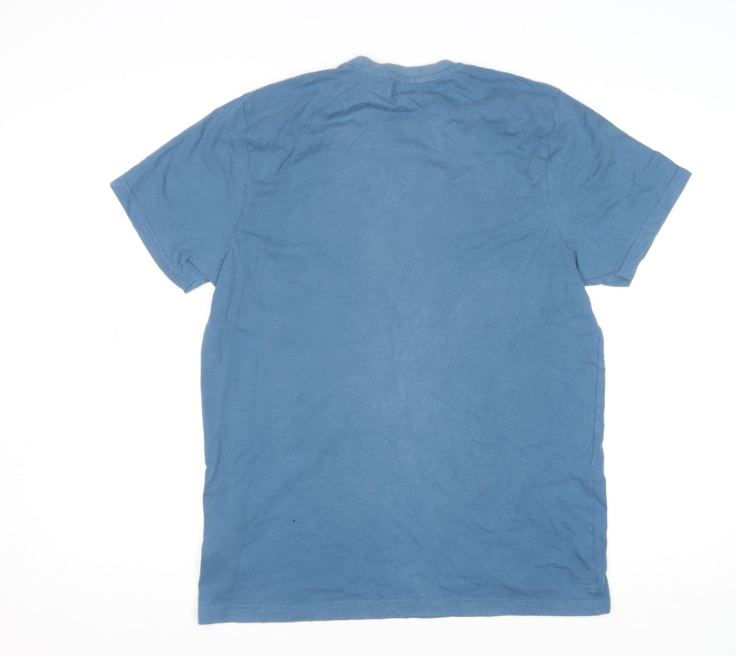 Mountain Warehouse Men's Blue Travel Quote Cotton T-Shirt Size M