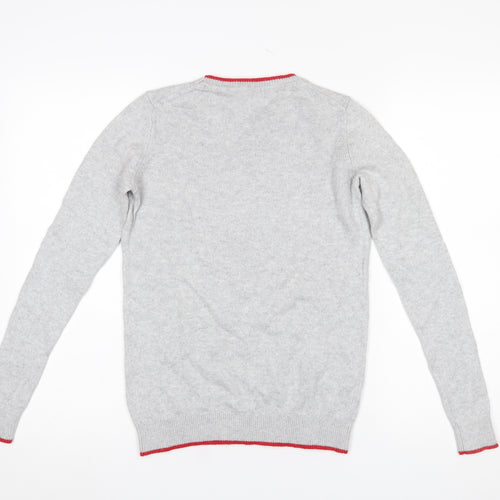 Boden Women’s Grey Christmas Pullover Jumper Size S