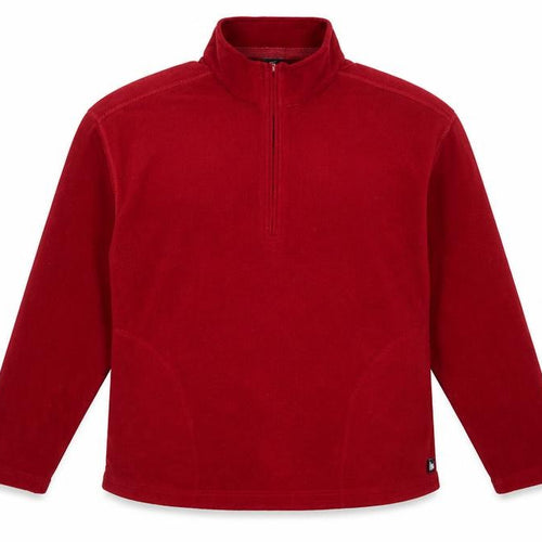Tiso Women’s Red Fleece Pullover Sweatshirt Size 16 1/2 Zip Warm Winter Top