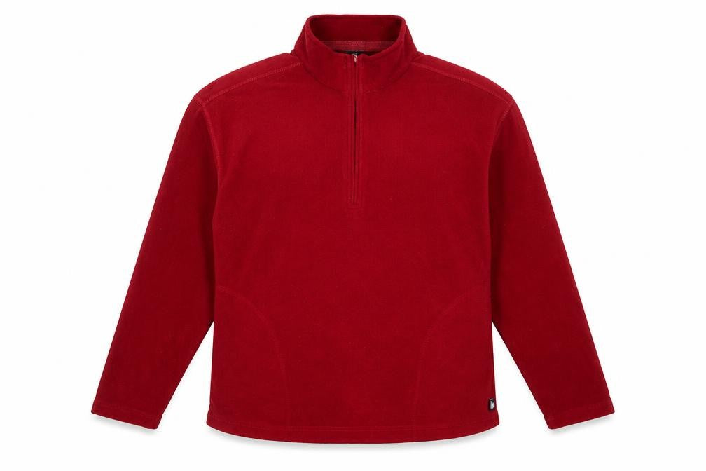 Tiso Women’s Red Fleece Pullover Sweatshirt Size 16 1/2 Zip Warm Winter Top
