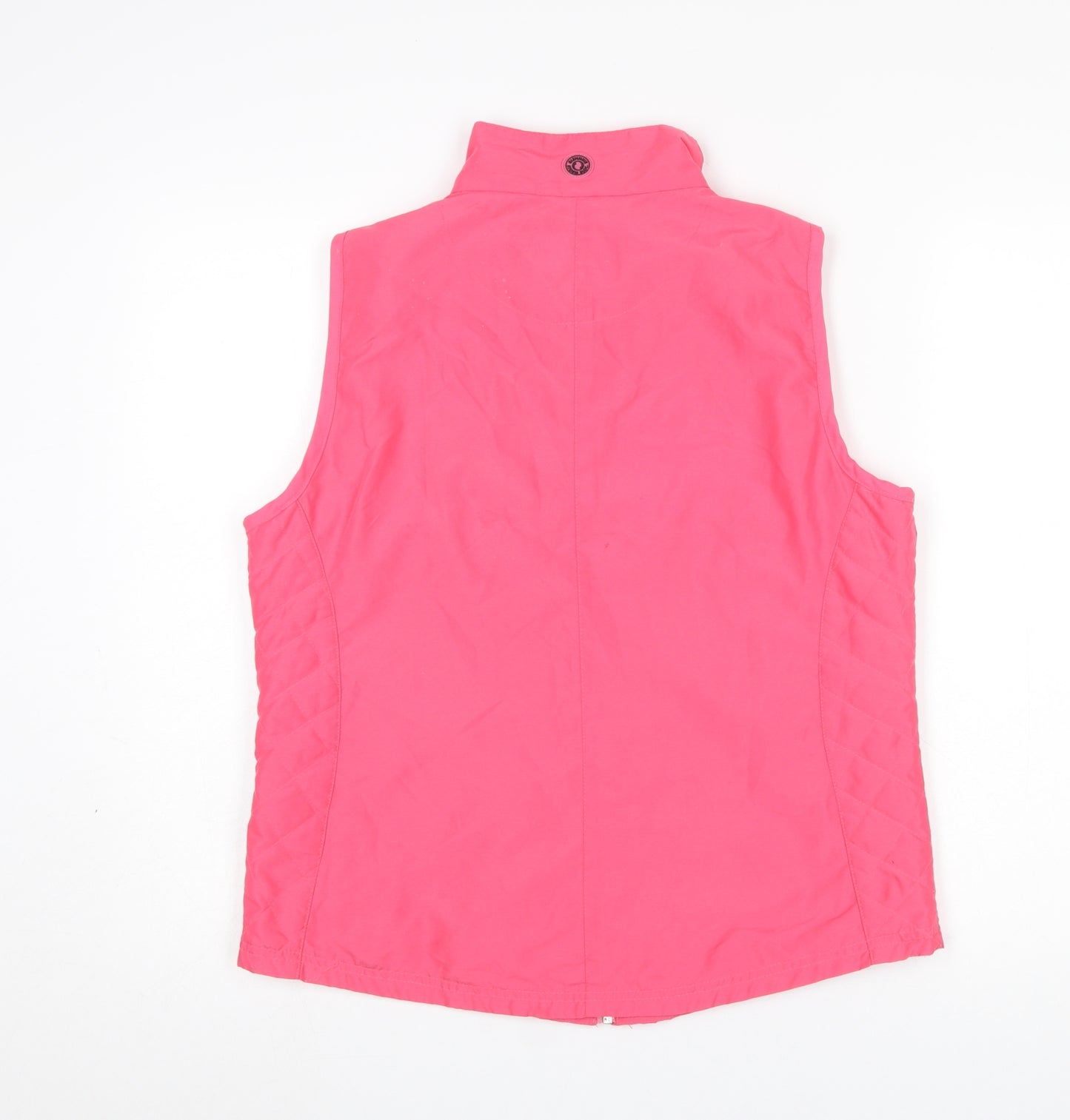 Glenmuir Womens Pink Full Zip Lightweight Waistcoat Size M