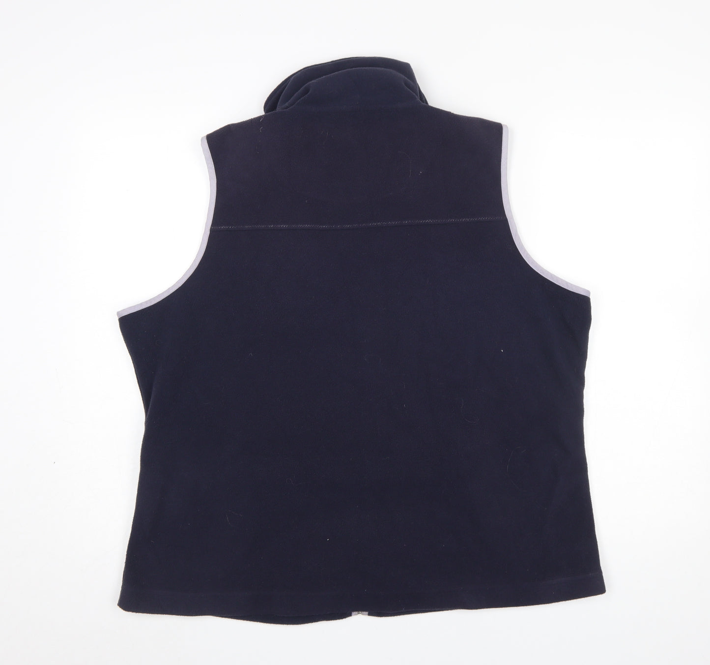 Tands Women's Navy Blue Fleece Bodywarmer Waistcoat Size 14