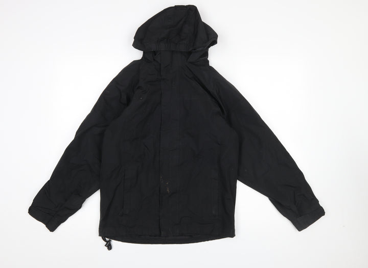 Trespass Boys Black Waterproof Hooded Parka Jacket 11-12 Years