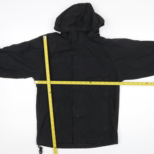 Trespass Boys Black Waterproof Hooded Parka Jacket 11-12 Years