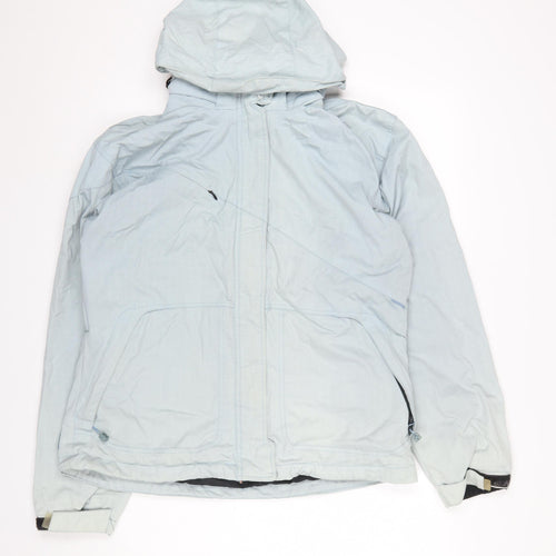 Ripzone Womens Blue Ski Jacket L Hooded Waterproof Coat