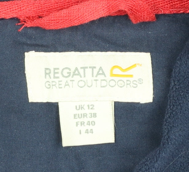 Regatta Women Blue Fleece Full Zip Outdoor Jacket UK 12