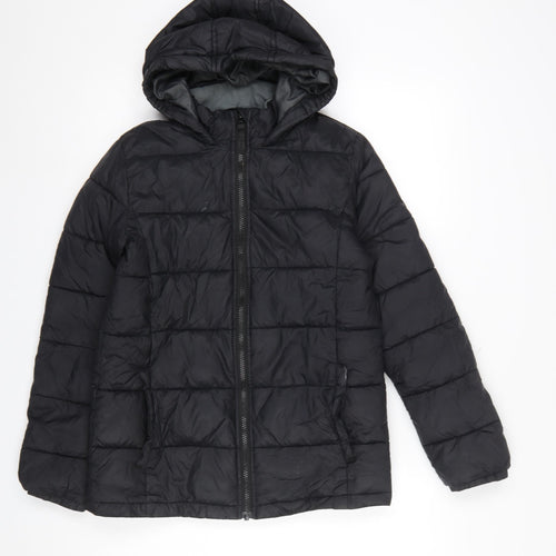 Berghaus Boys Black 13 Years Hooded Puffer Jacket Winter Coat