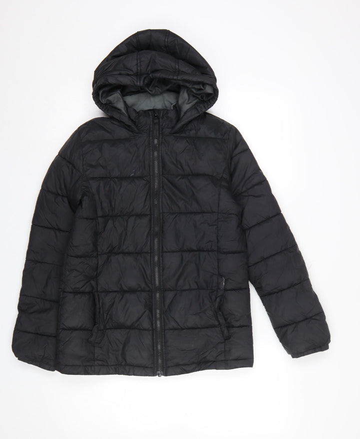 Berghaus Boys Black 13 Years Hooded Puffer Jacket Winter Coat
