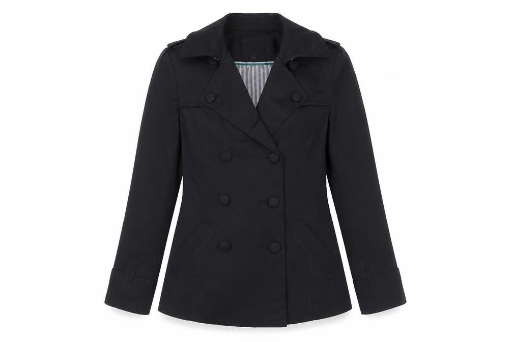 Front view of Jasper Conran Women's Black Pea Coat Style Jacket, size 10
