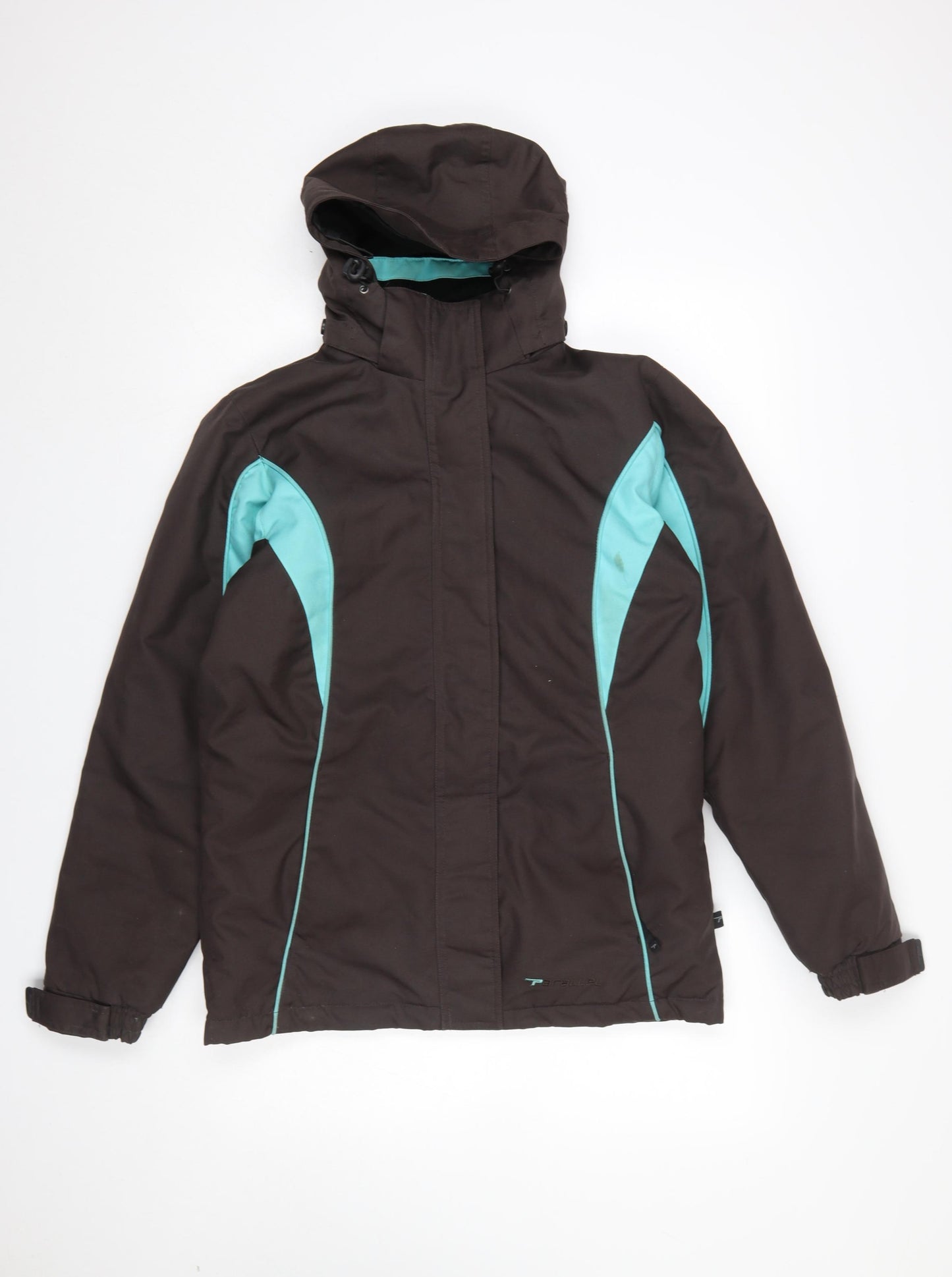 Parallel Women’s Brown Ski Jacket Size 8 Hooded Waterproof Winter Coat
