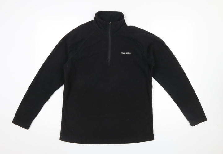Craghoppers Womens Black Fleece 1/2 Zip Pullover Sweatshirt UK 12