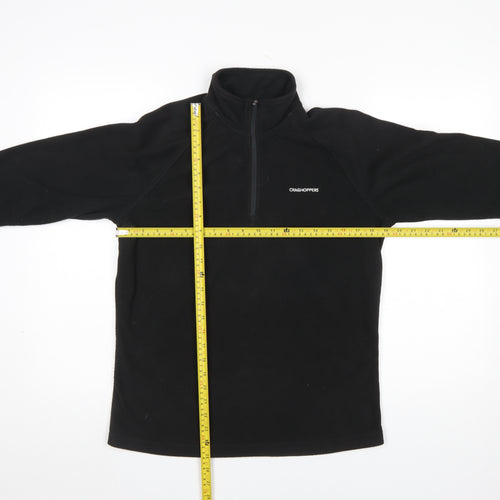 Craghoppers Womens Black Fleece 1/2 Zip Pullover Sweatshirt UK 12