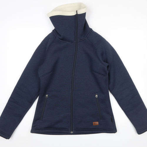 Jack Wolfskin Women's Blue Soft Shell Fleece Jacket Size 10