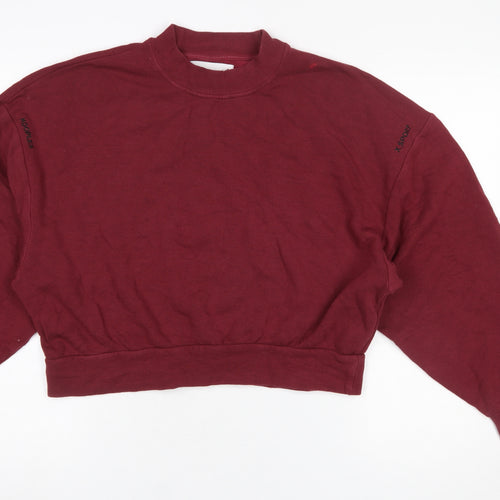 Kooples X Sport Women's Red Relaxed Fit Cotton Sweatshirt Size 2