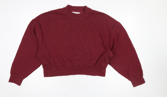 Kooples X Sport Women's Red Relaxed Fit Cotton Sweatshirt Size 2