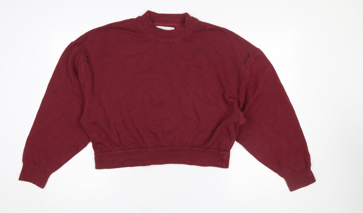 Kooples X Sport Women's Red Relaxed Fit Cotton Sweatshirt Size 2