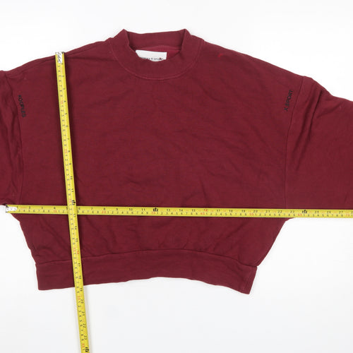 Kooples X Sport Women's Red Relaxed Fit Cotton Sweatshirt Size 2