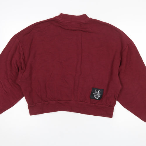 Kooples X Sport Women's Red Relaxed Fit Cotton Sweatshirt Size 2