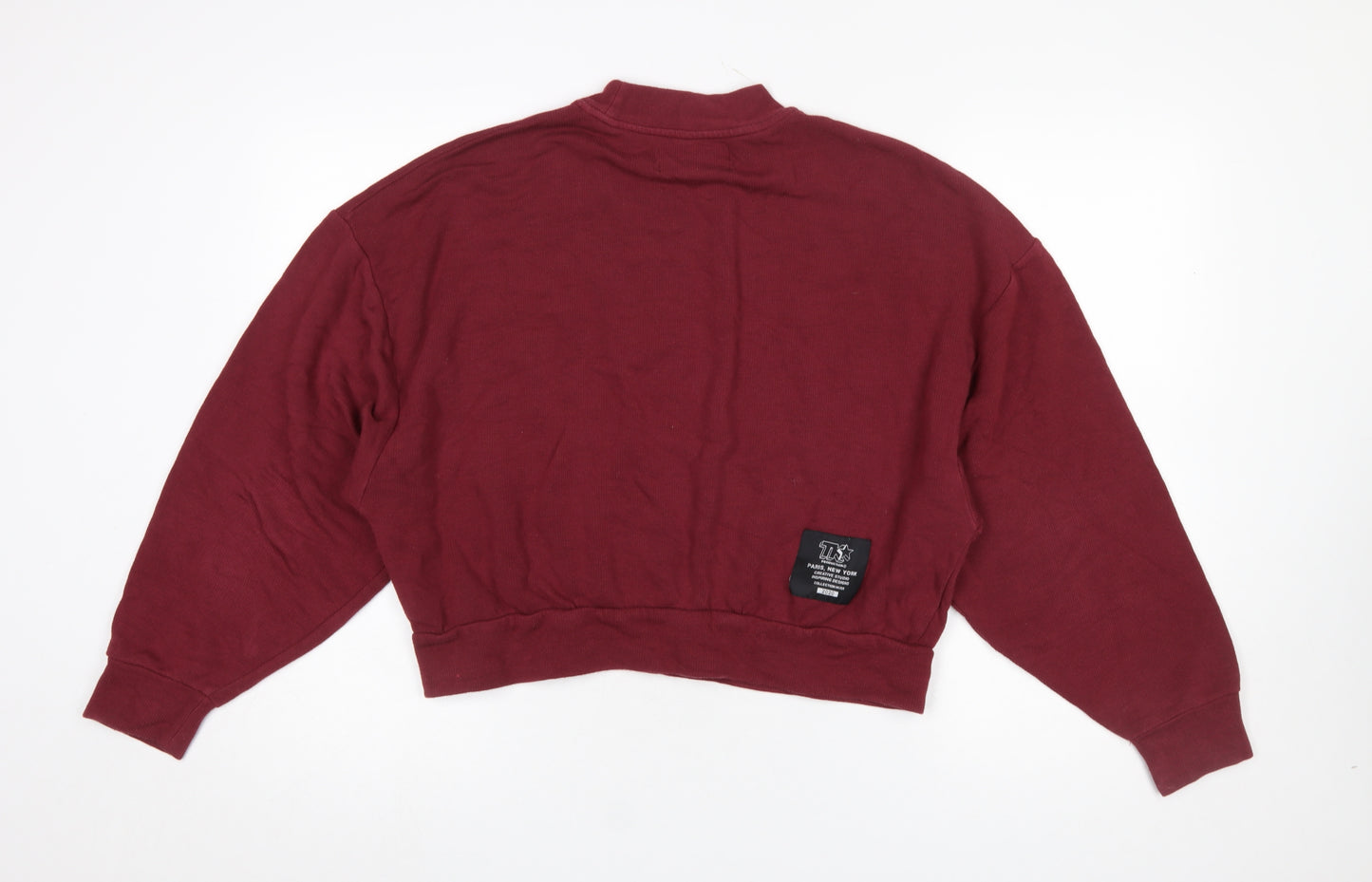 Kooples X Sport Women's Red Relaxed Fit Cotton Sweatshirt Size 2