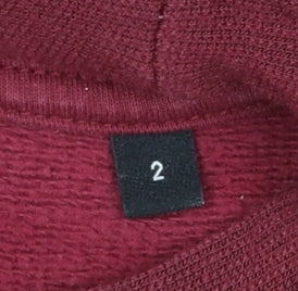 Kooples X Sport Women's Red Relaxed Fit Cotton Sweatshirt Size 2