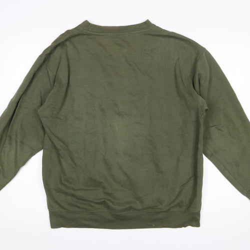 Cotton Traders Men’s Green Crew Neck Pullover Sweatshirt Size M