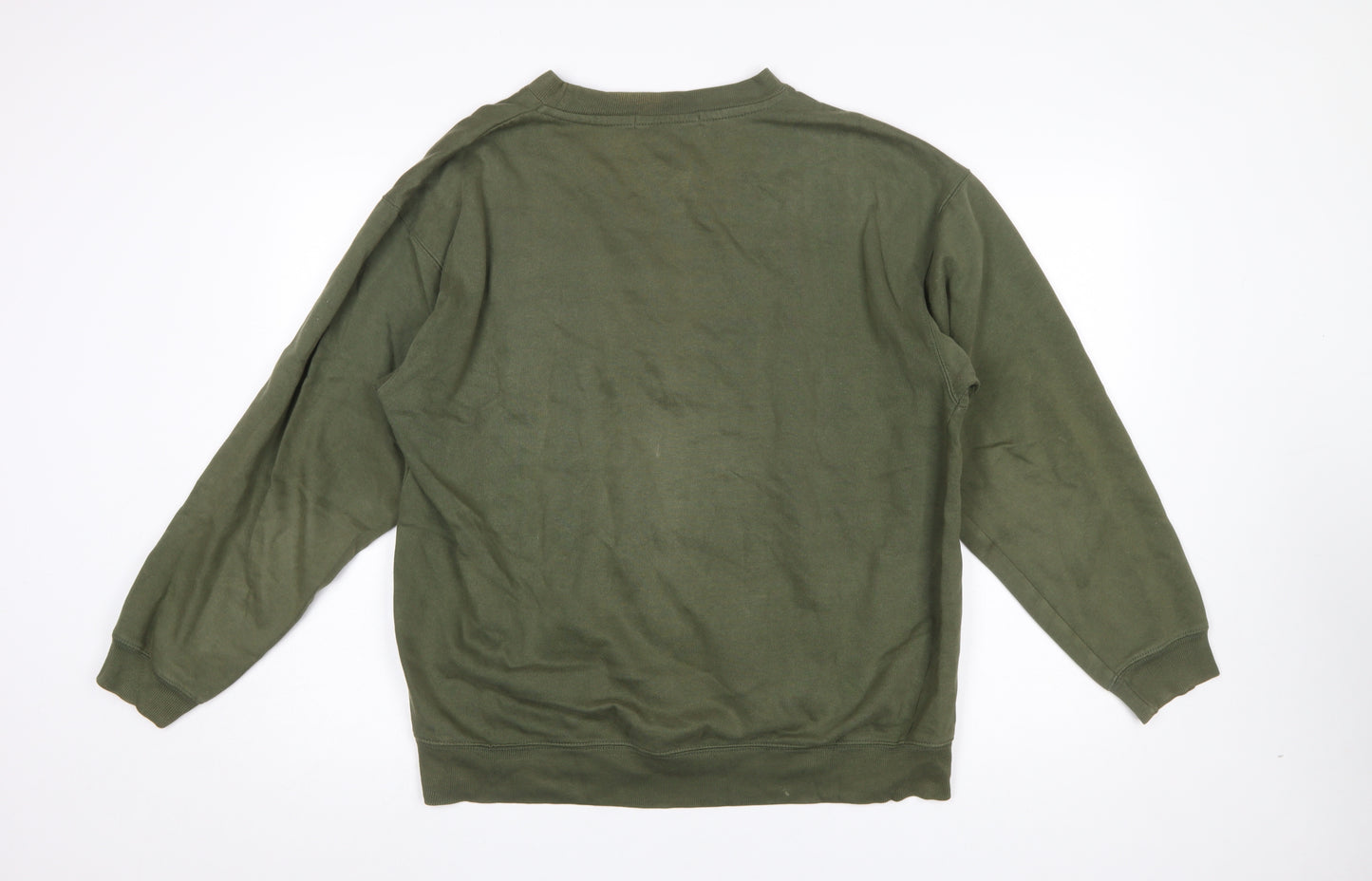 Cotton Traders Men’s Green Crew Neck Pullover Sweatshirt Size M