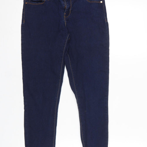 Denim Co Womens Blue Skinny Jeans Size 8 Slim Fit Mid Rise