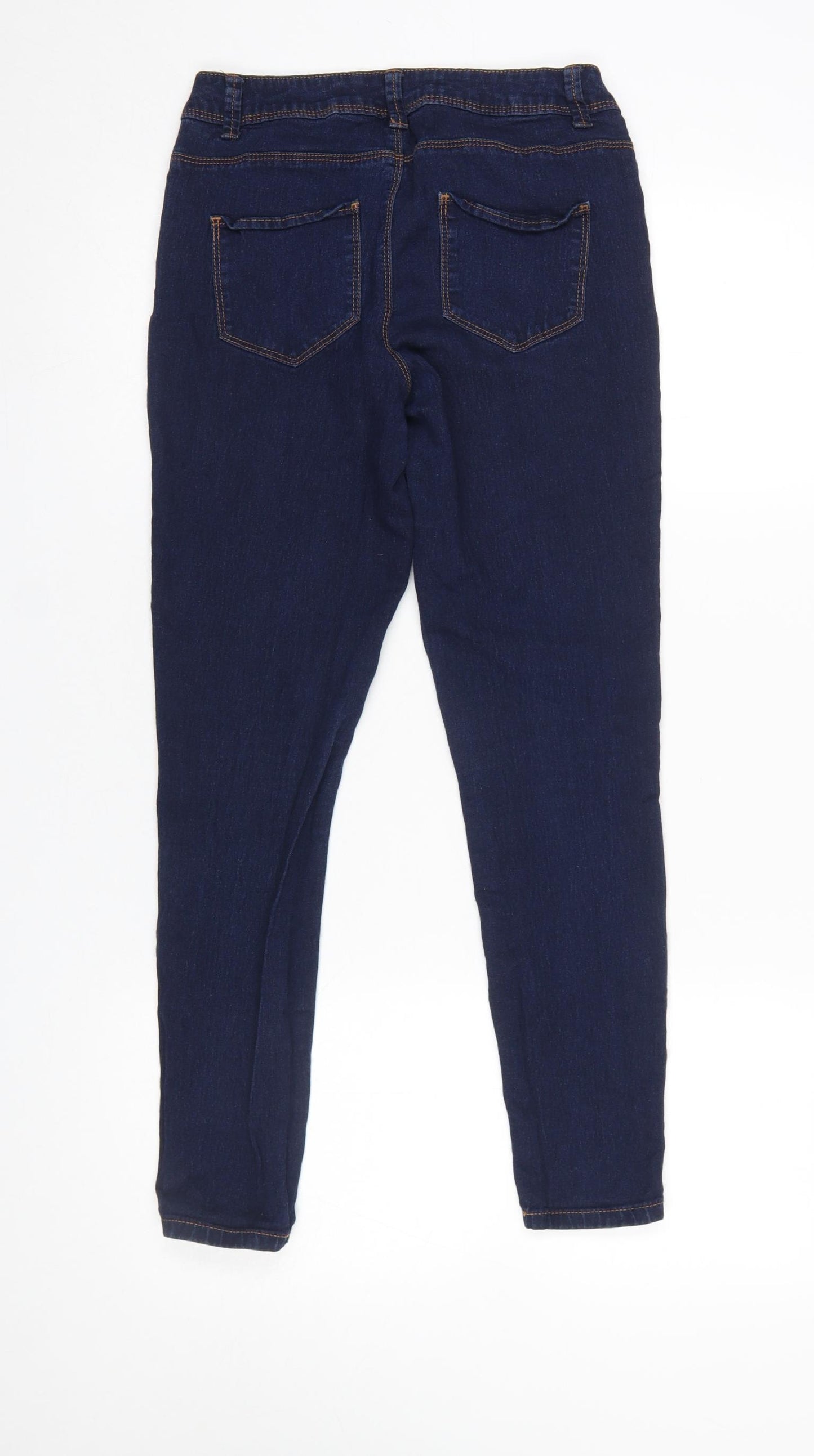 Denim Co Womens Blue Skinny Jeans Size 8 Slim Fit Mid Rise