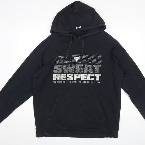 Under Armour Men’s Black Blood Sweat Respect Pullover Hoodie Size L
