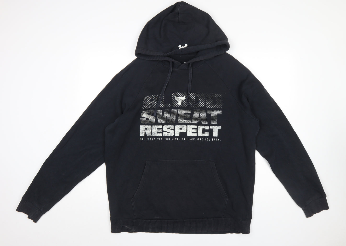 Under Armour Men’s Black Blood Sweat Respect Pullover Hoodie Size L