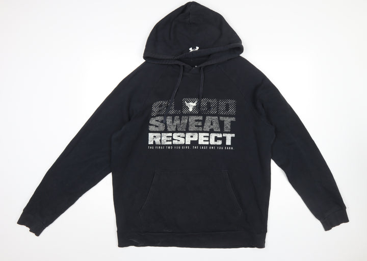 Under Armour Men’s Black Blood Sweat Respect Pullover Hoodie Size L