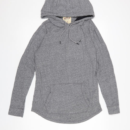 Hollister Men’s Grey Pullover Hoodie Medium Regular Fit