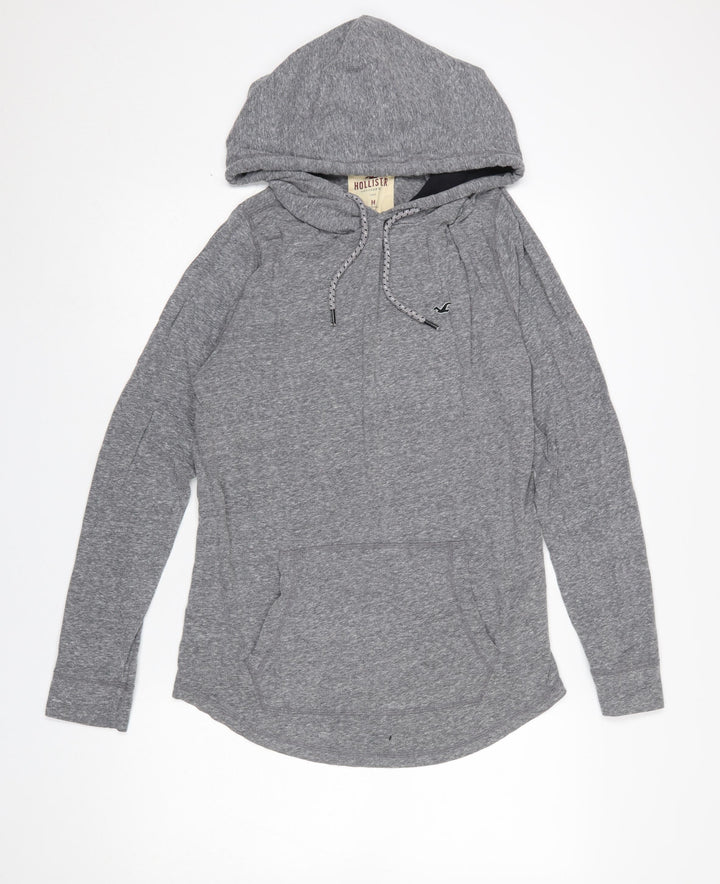 Hollister Men’s Grey Pullover Hoodie Medium Regular Fit