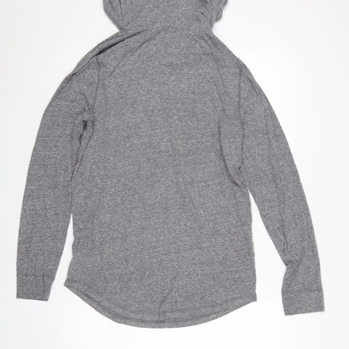 Hollister Men’s Grey Pullover Hoodie Medium Regular Fit