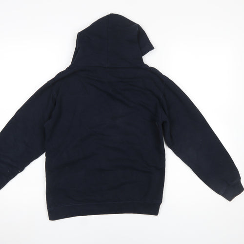 Just Hoods Boys Navy BMX Racer Pullover Hoodie Size L (9-11 Years)
