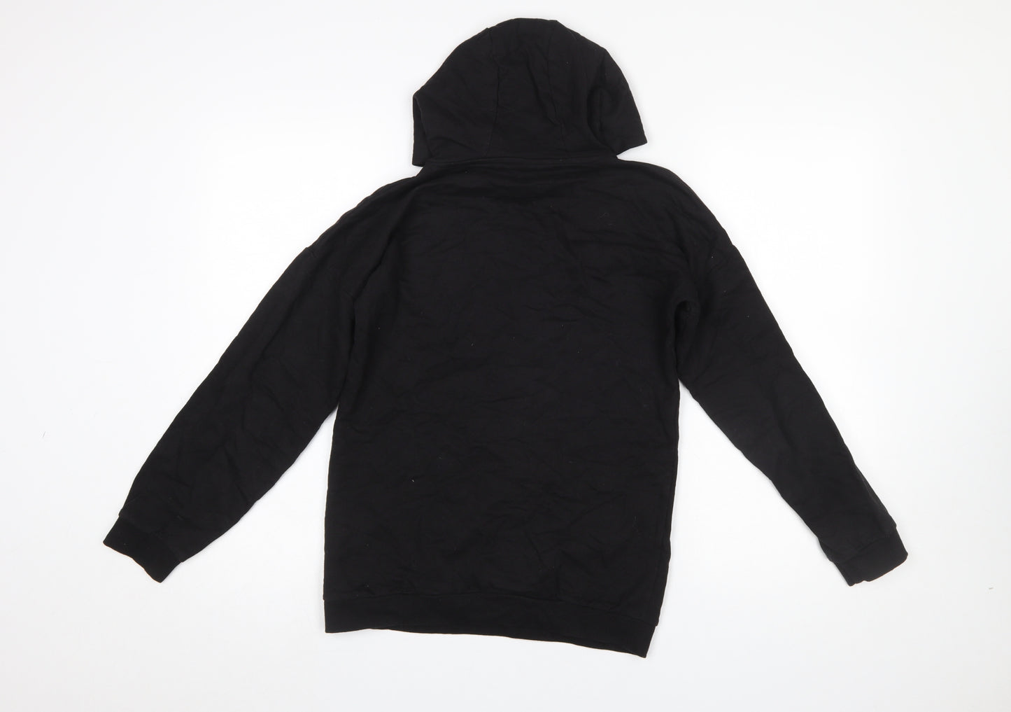 Pep & Co Girls Black Daisy Duck Pullover Hoodie 11-12 Years Disney Graphic