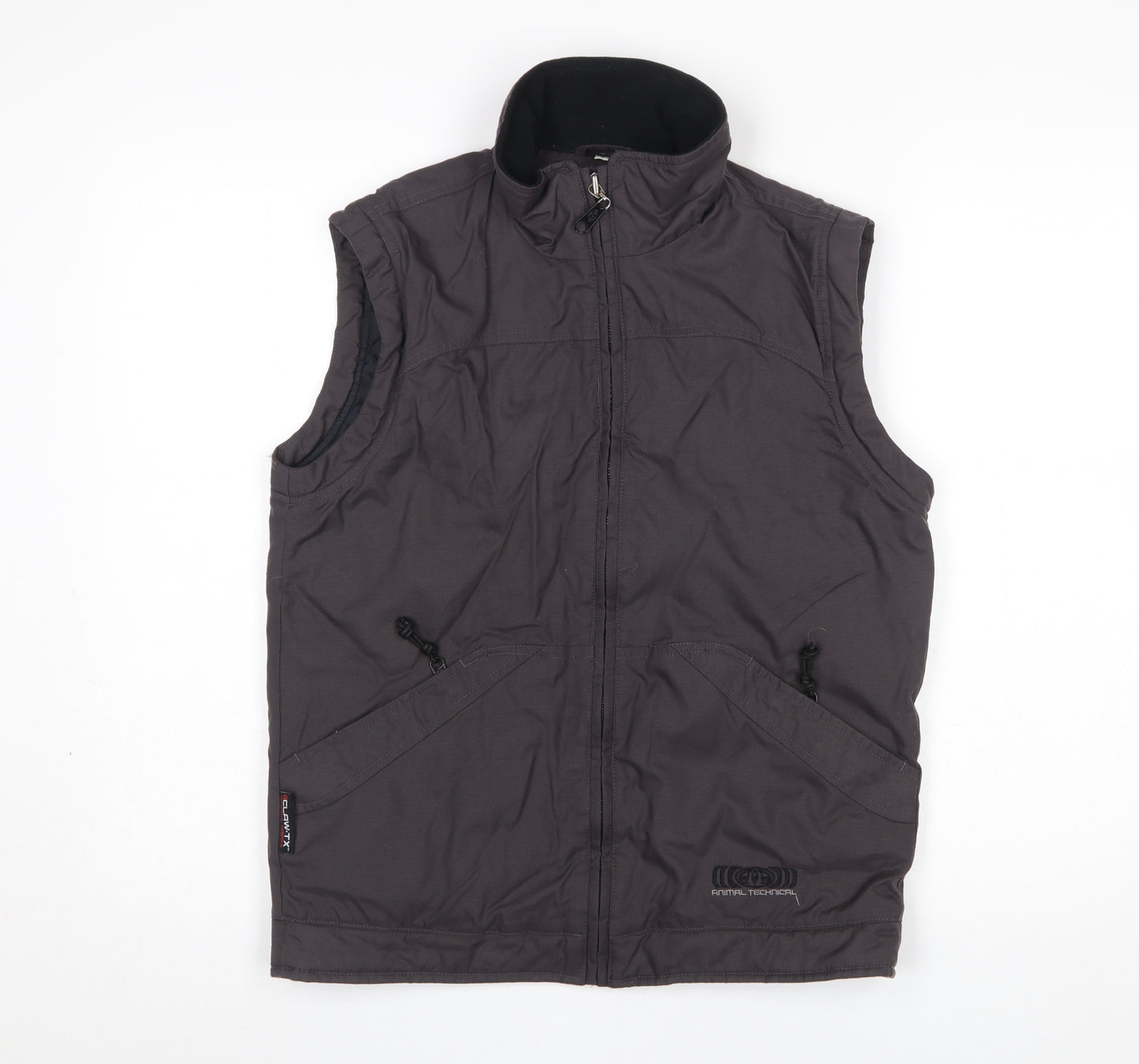 Animal Men's Grey Technical Softshell Bodywarmer Waistcoat S