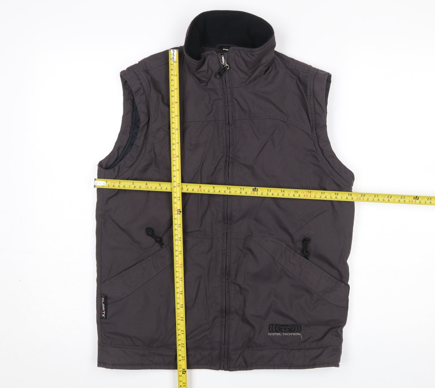 Animal Men's Grey Technical Softshell Bodywarmer Waistcoat S