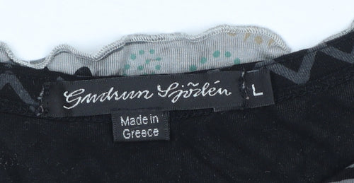 Gudrun Sjödén Women Grey Floral Knee Length Shift Dress L