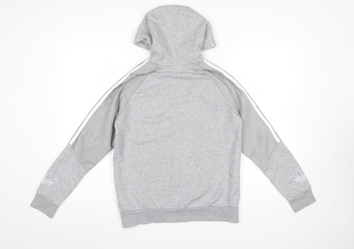 Adidas Girls Grey Full Zip Hoodie 12-13 Years Sports Fleece Jacket