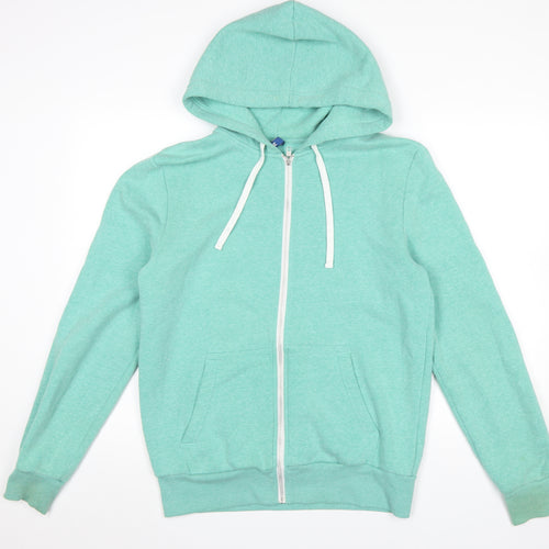 H&M Divided Men's Green Full Zip Hoodie Size M