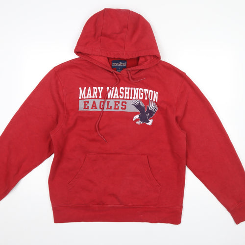 Jansport Red Mary Washington Eagles Hoodie Womens M Cotton Blend